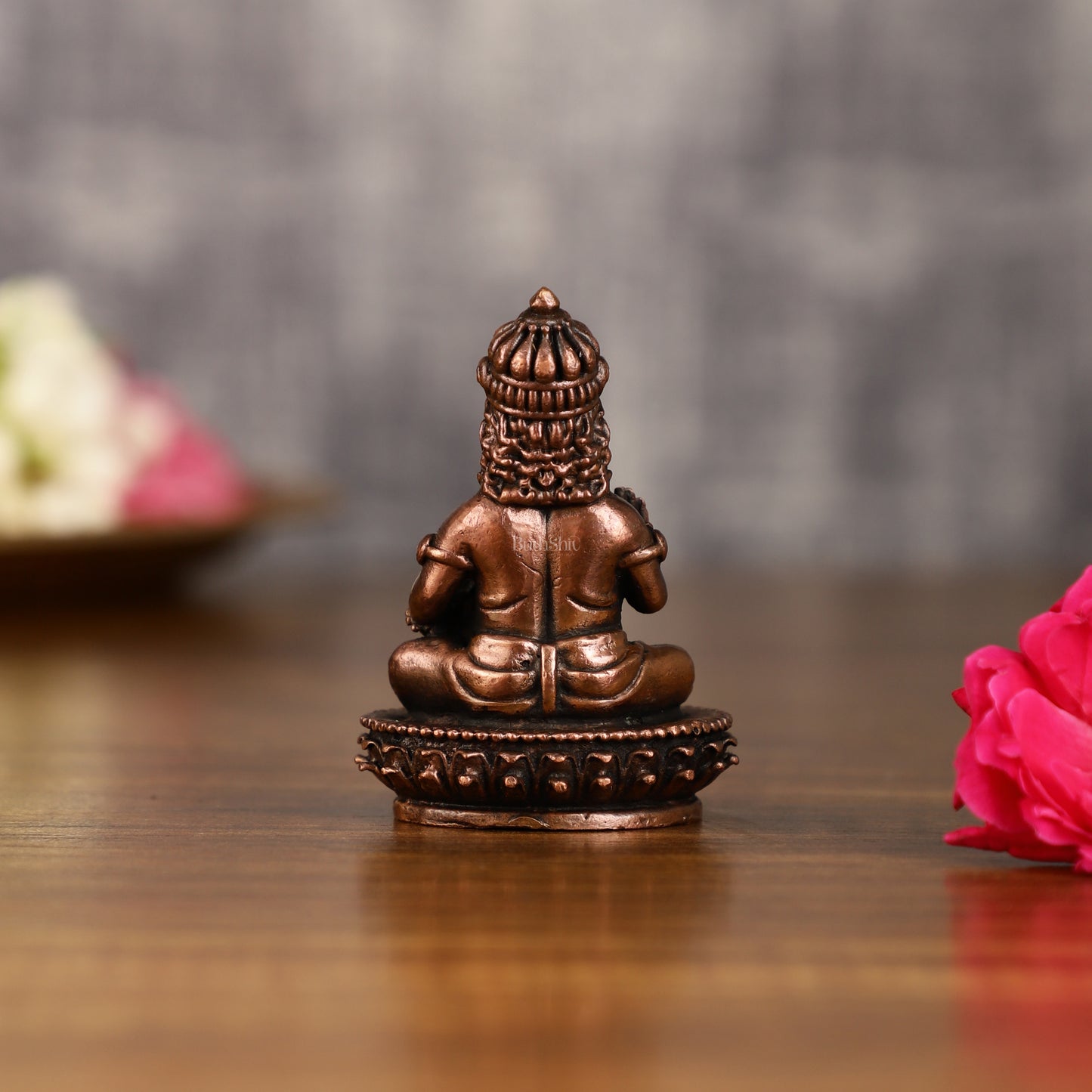 Pure Copper Lord Kubera Idol | 3 Inch Height