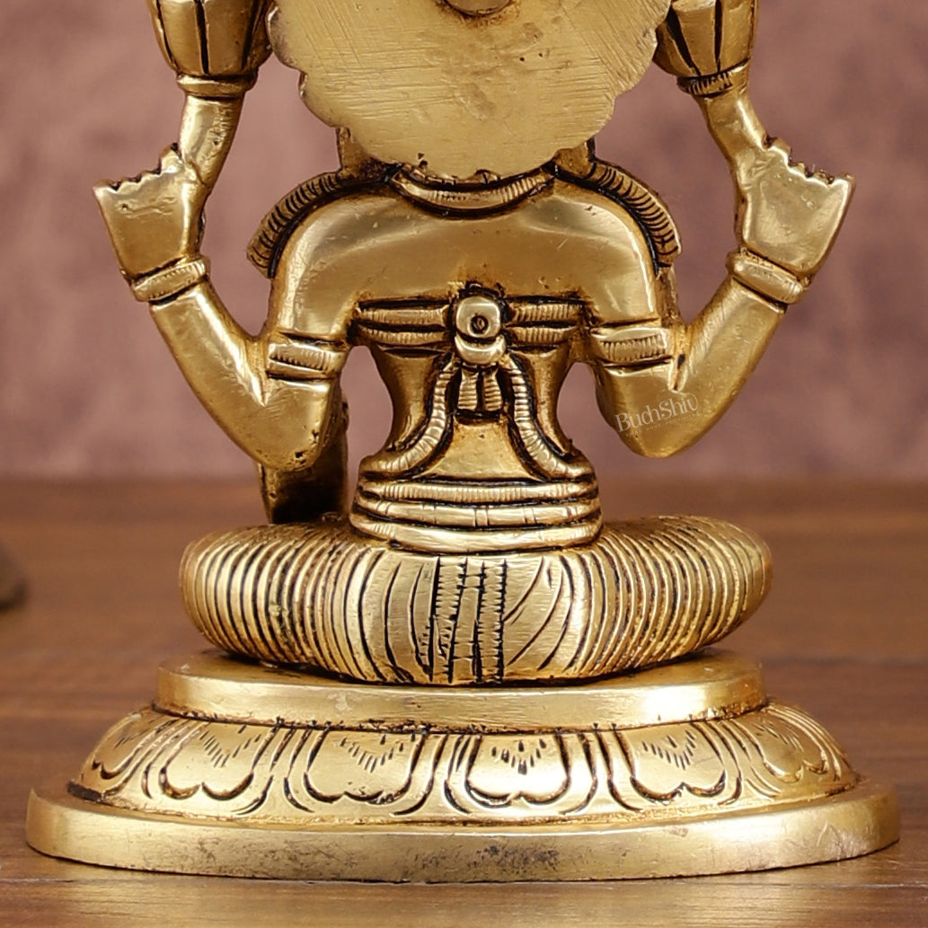 Brass Superfine Ganesh Lakshmi Idols Set | 5-inch