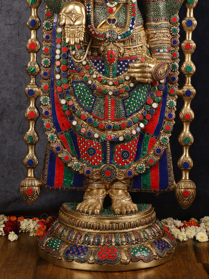 Divine Brass Tirupati Balaji Idol 48 inch