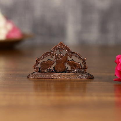 Pure Copper Gajalakshmi Idol Symbol | 1.5 Inch