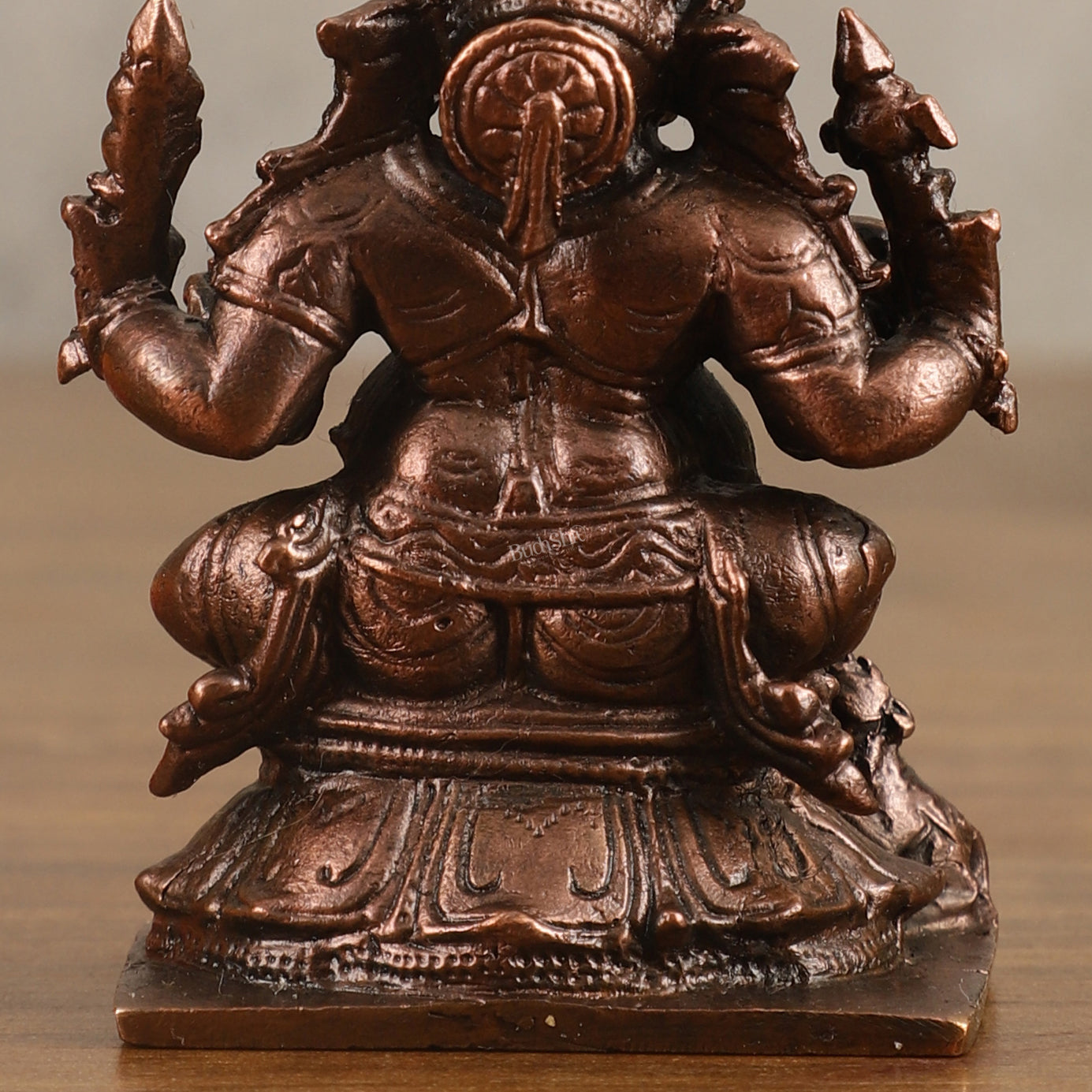 Pure Copper Ganapati Idol - 3 in Height