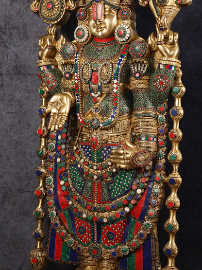 Divine Brass Tirupati Balaji Idol 48 inch