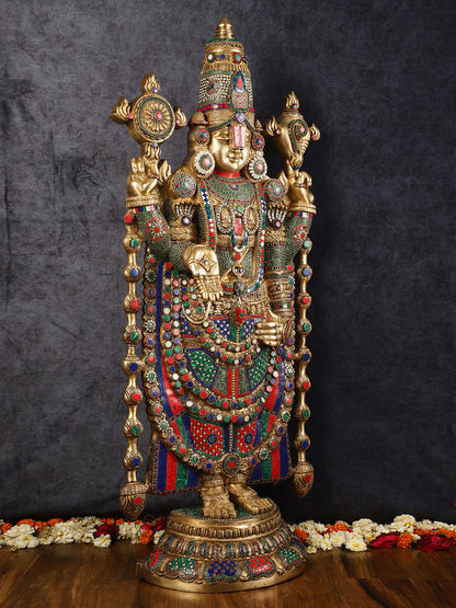 Divine Brass Tirupati Balaji Idol 48 inch