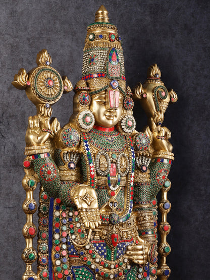 Divine Brass Tirupati Balaji Idol 48 inch