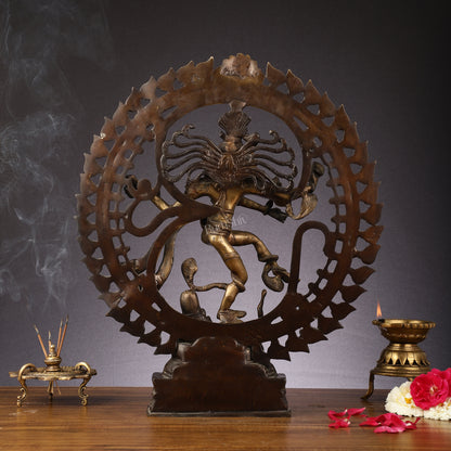 Handcrafted Nataraja Statue with Antique Chola tone 20"