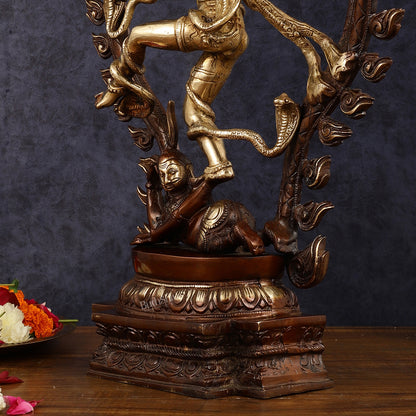 Pure Brass Nataraja Statue - Height 21.5"