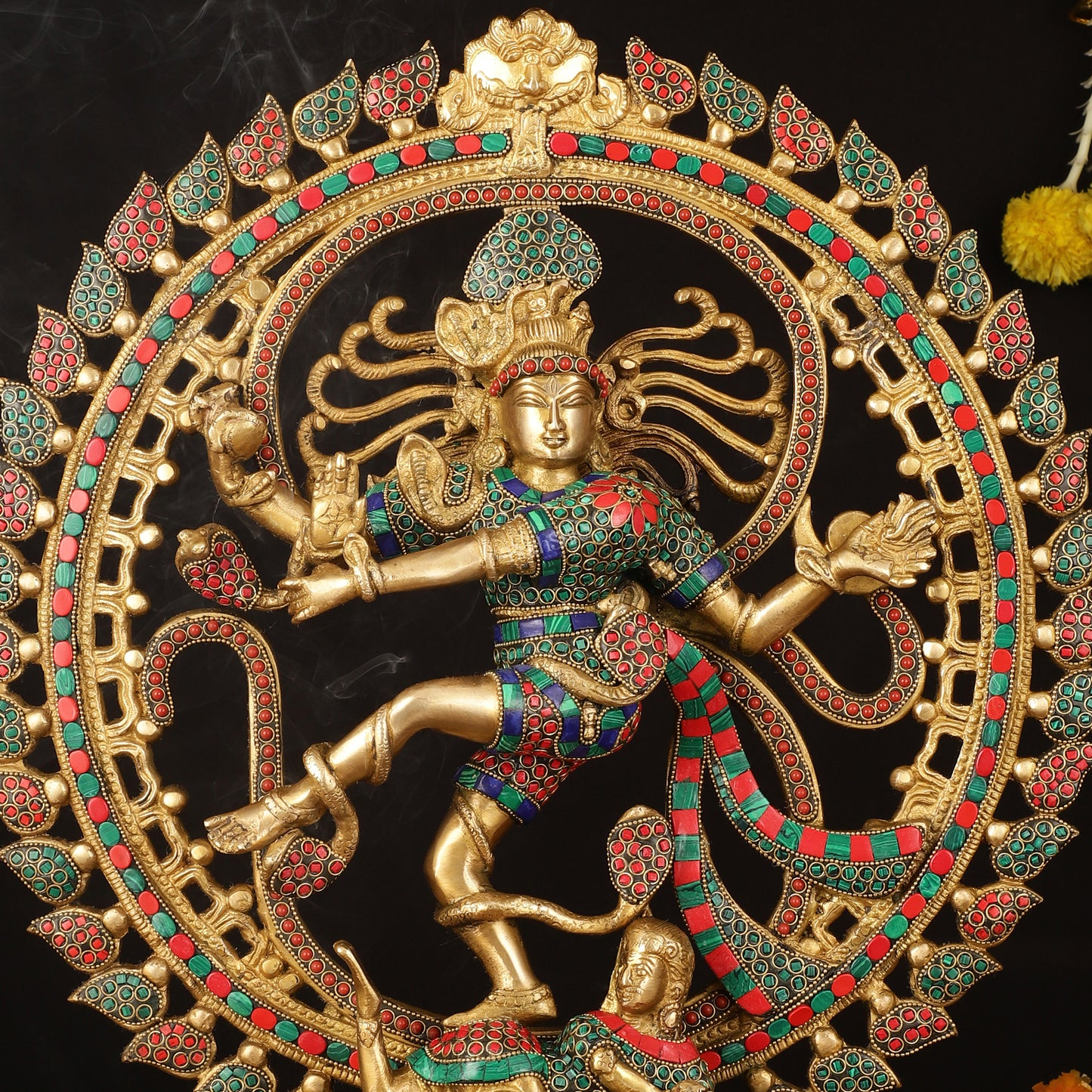 Brass Superfine Handcrafted Nataraja Statue with Meenakari - 21" Height