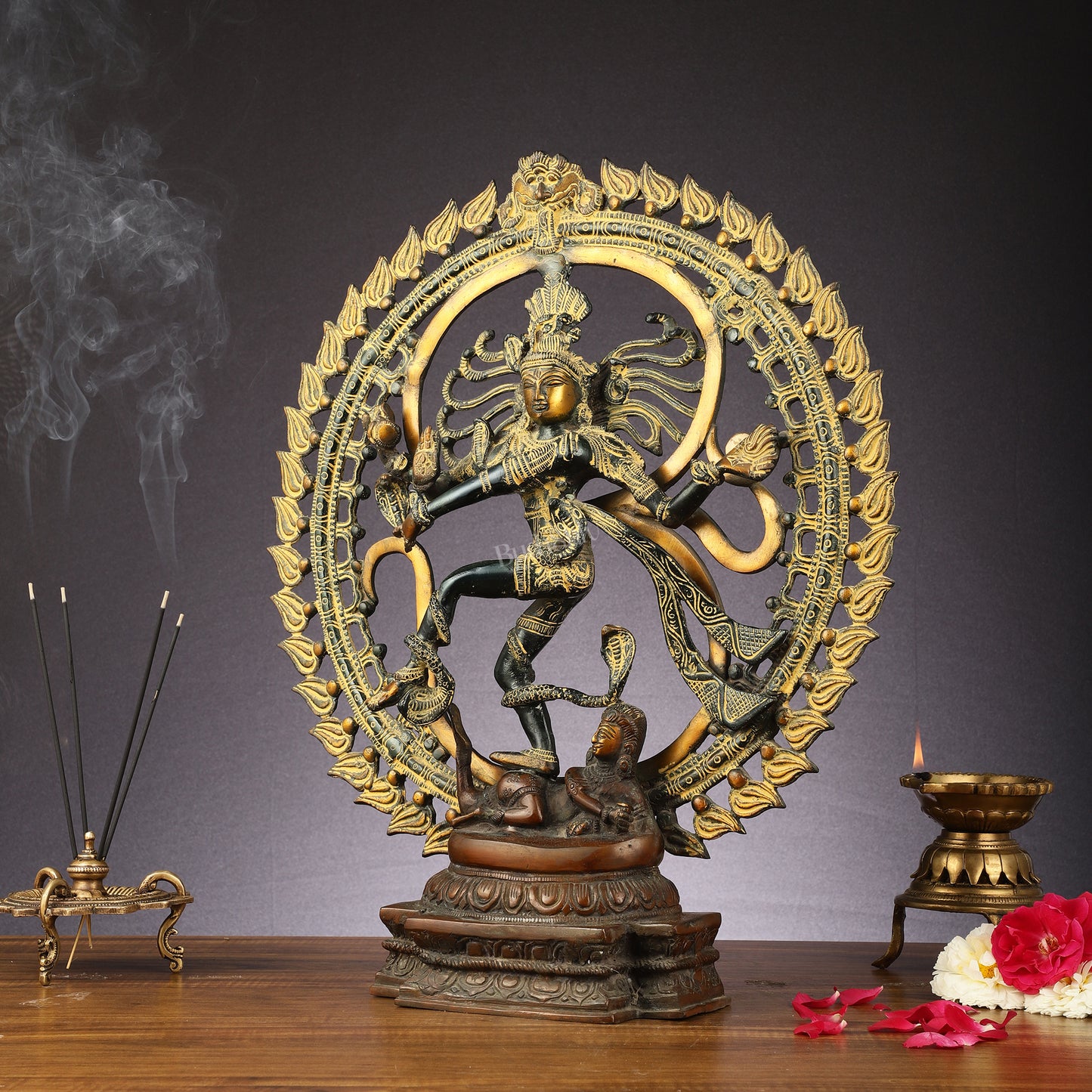 Handcrafted Nataraja Statue super antique tone 20"