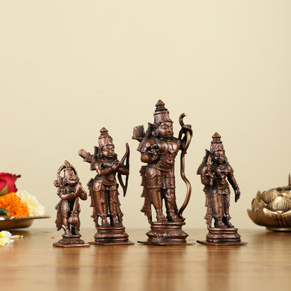 Pure Copper Ram Darbar Idols - Divine Statues 5"