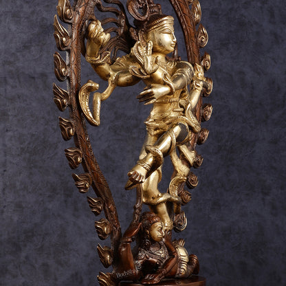 Pure Brass Nataraja Statue - Height 21.5"