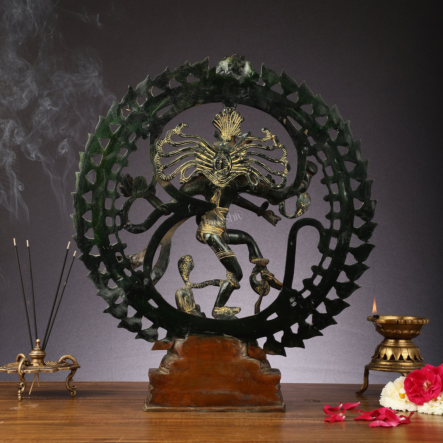 Handcrafted Nataraja Statue super antique tone 20"