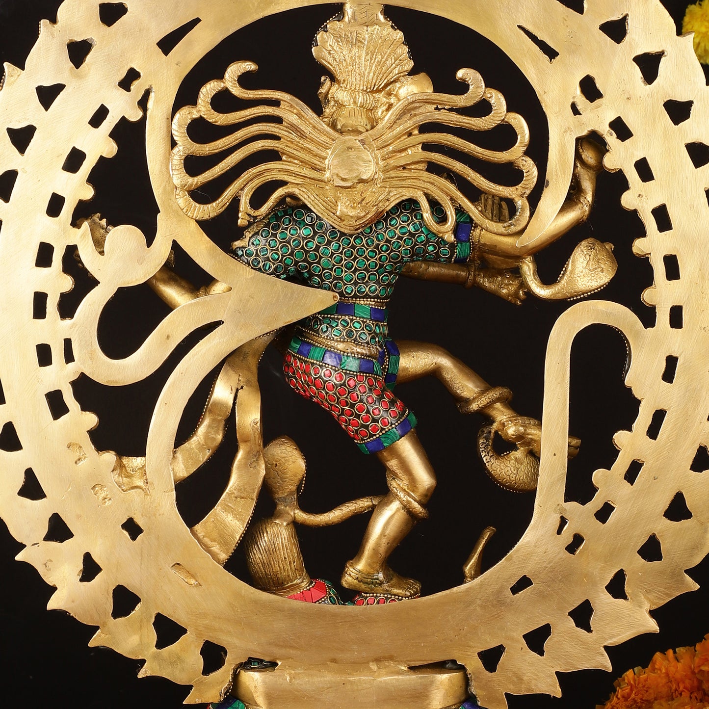 Brass Superfine Handcrafted Nataraja Statue with Meenakari - 21" Height