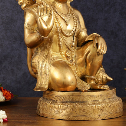 Brass Hanuman Statue - 20 Inch