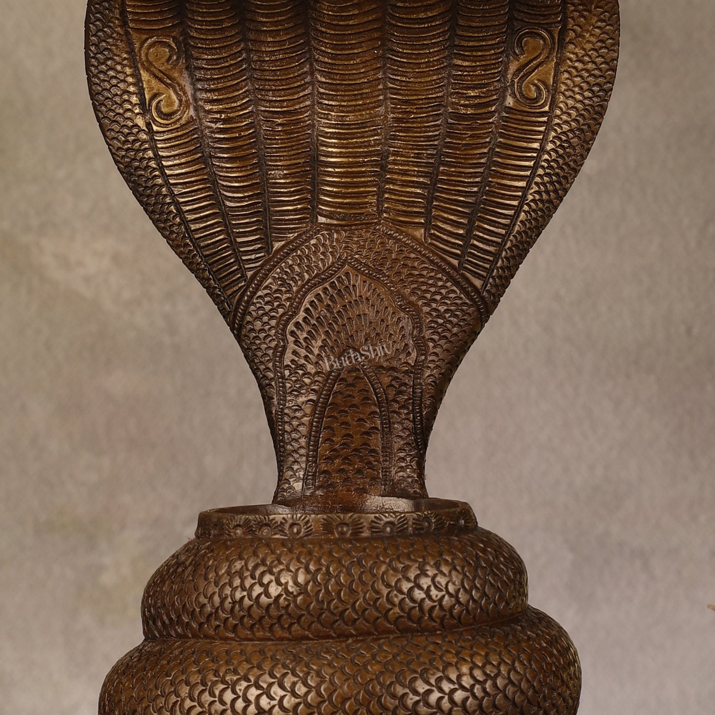 Pure Brass Large Sheshanaaga Peeta Singhasan - 8 inch