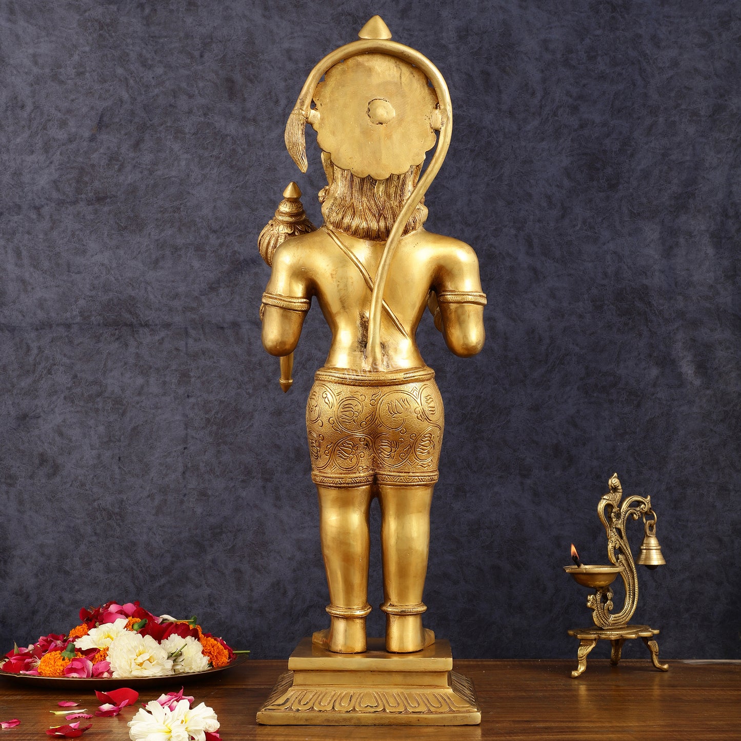 Brass Standing Lord Hanuman Statue  23" Height