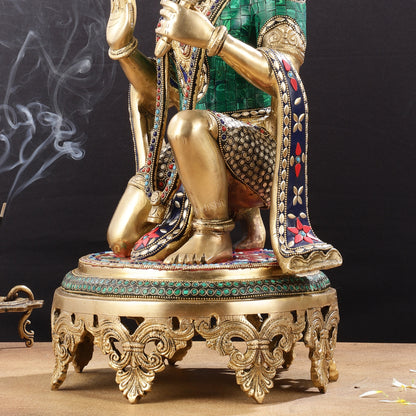 Brass Superfine Hanuman Statue 20"