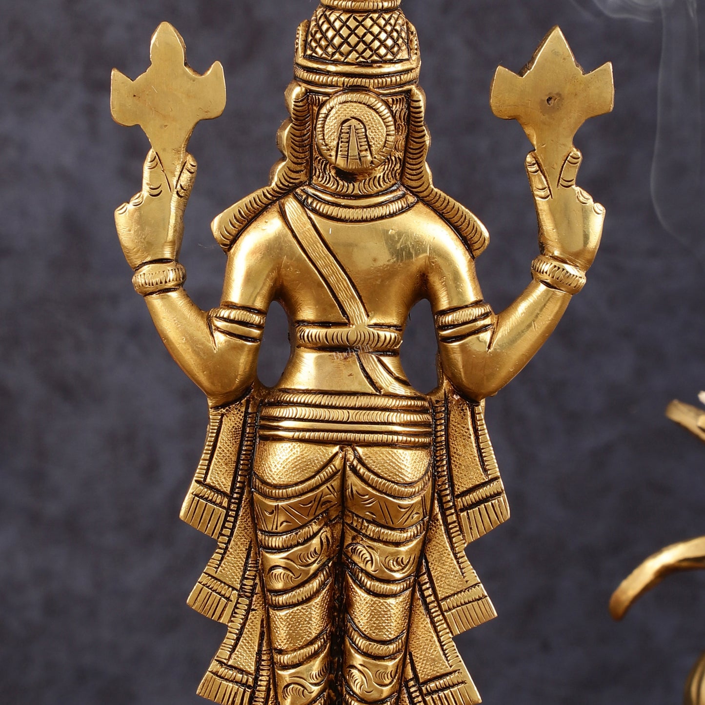 Brass Tirupati Balaji lord Venkateshwara statue 9"