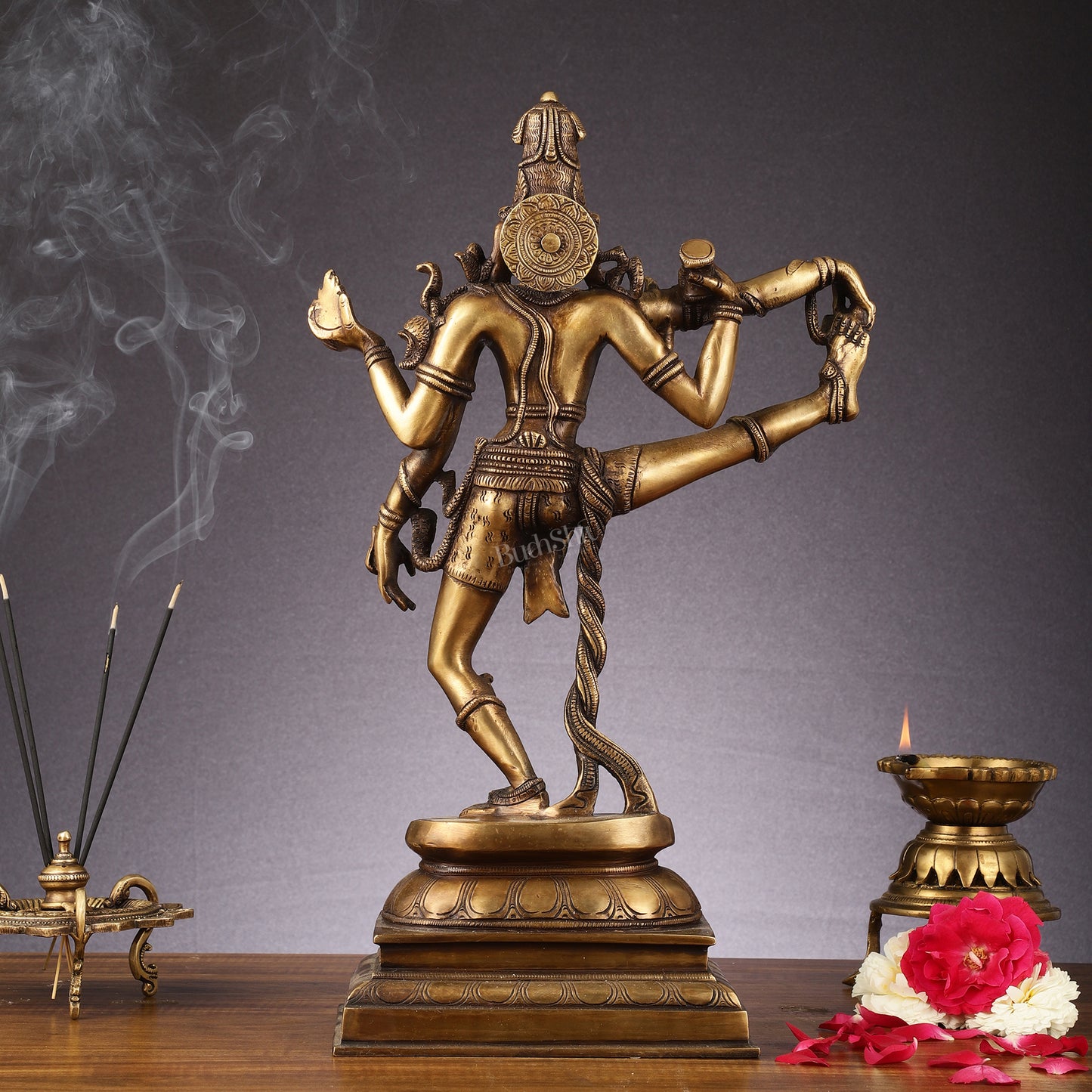 Divine 18-Inch Brass Nataraja Idol