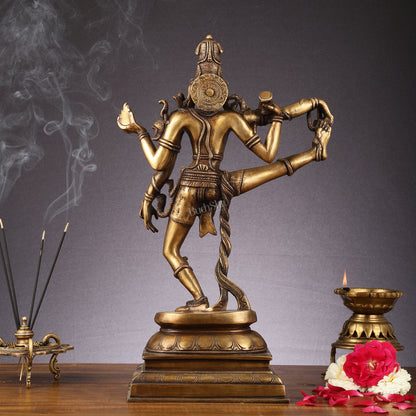 Divine 18-Inch Brass Nataraja Idol