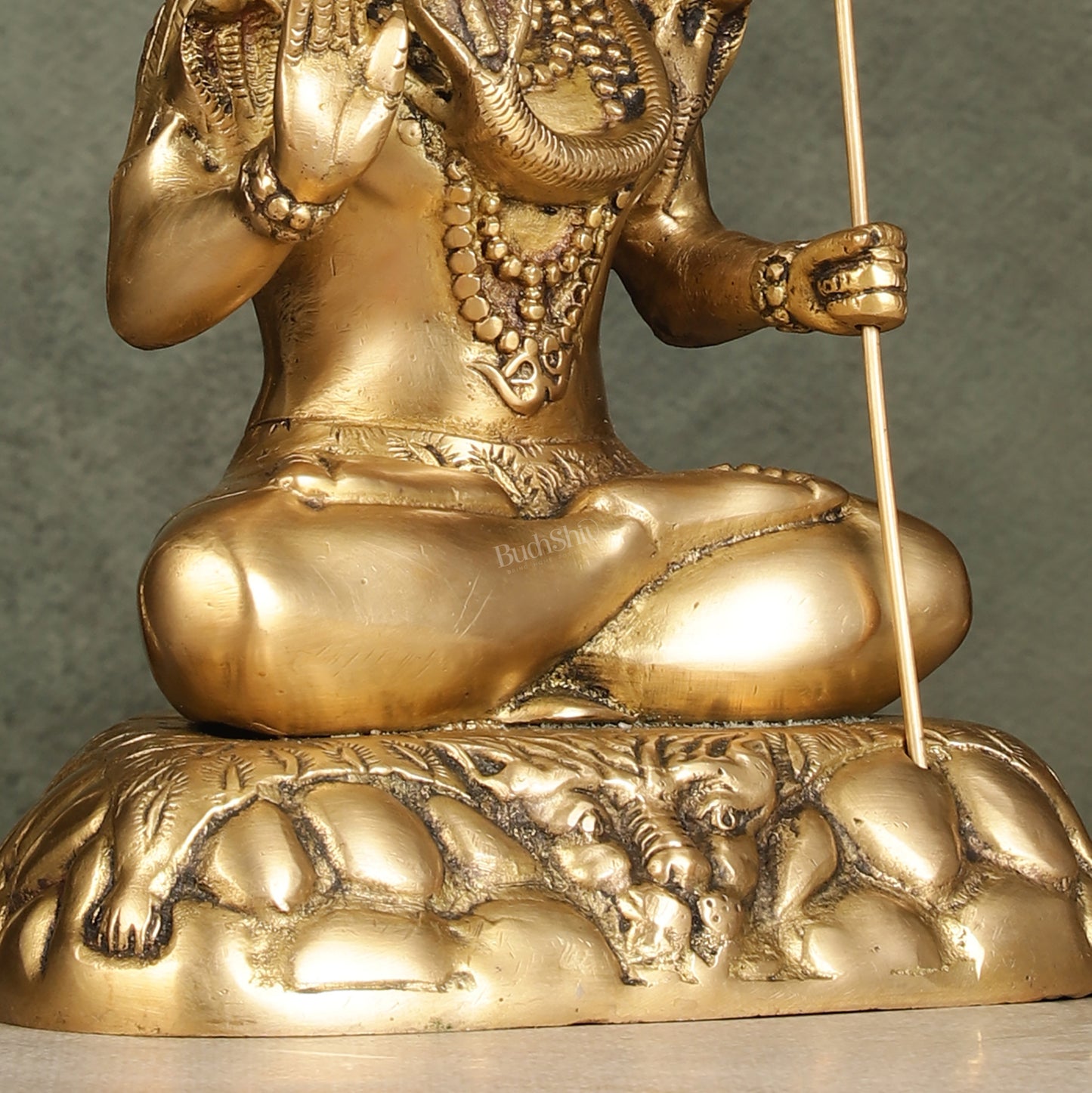 Elegant 10.5-Inch Brass Lord Shiva Idol