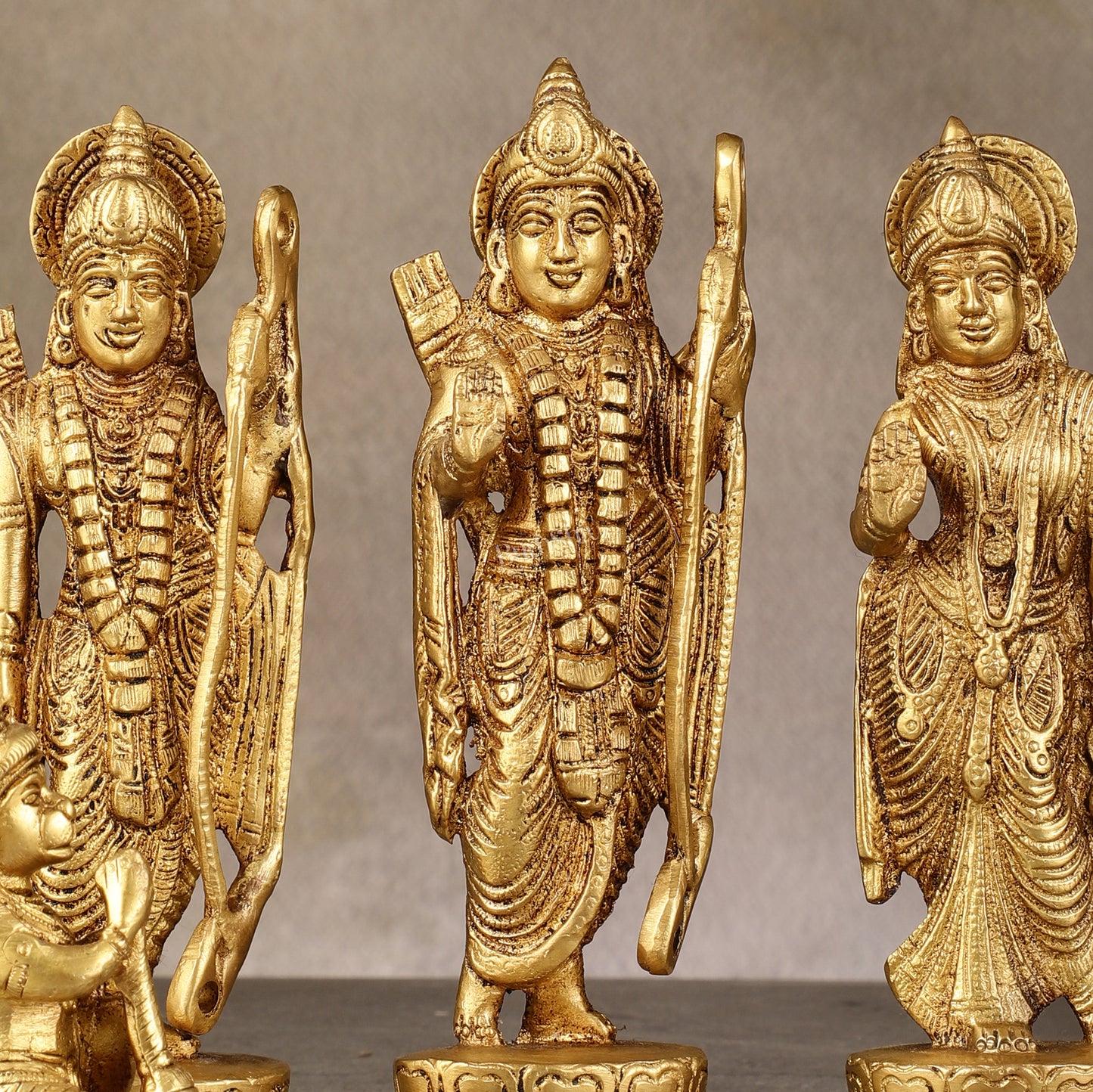 Brass Ram Darbar Idols - 6 Inch