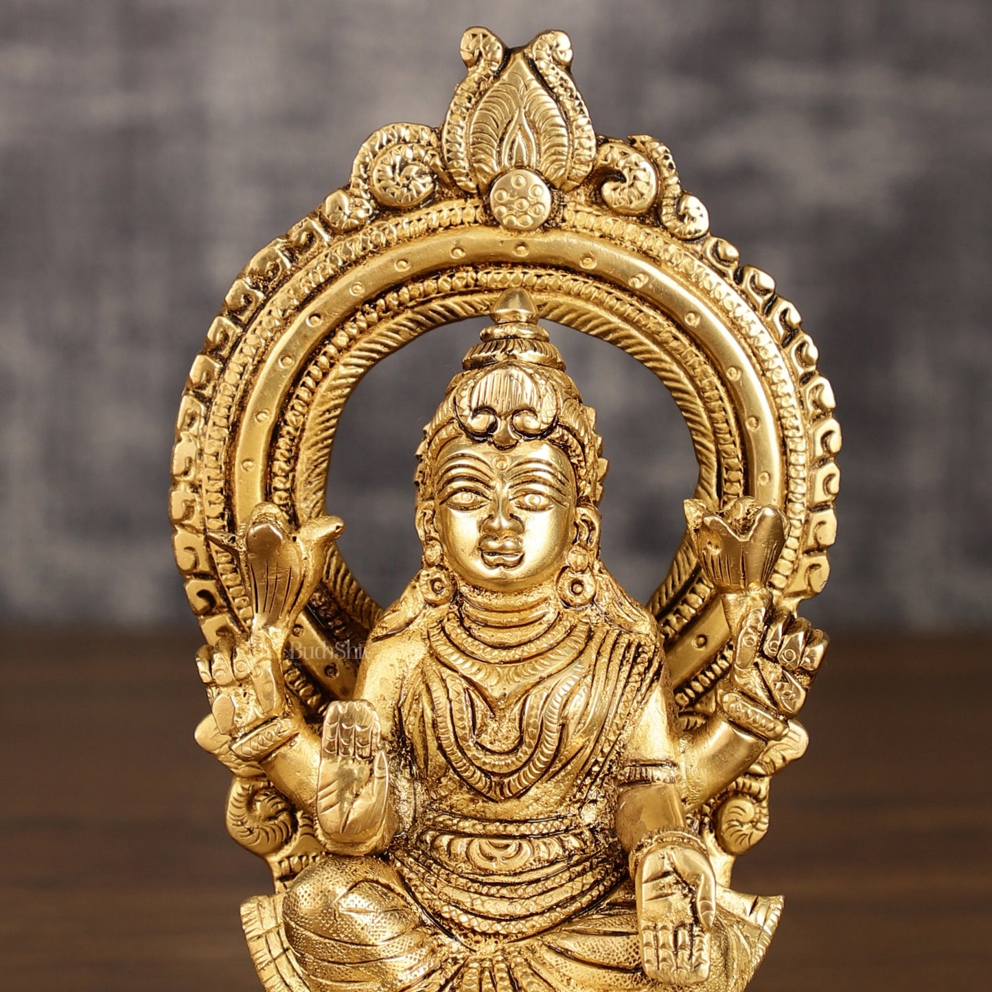 Superfine Brass Ganesh Lakshmi Idol Pair | 5.5 Inch Height