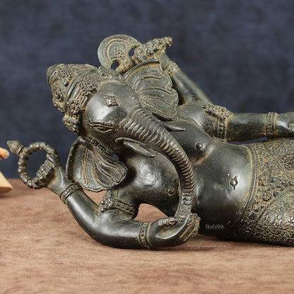 Indonesian Bronze Ganesha Sculpture | Lost Wax Casting 12" wide