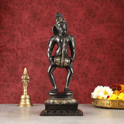 Hayagriva brass idol Restoring Vedas 12.5"