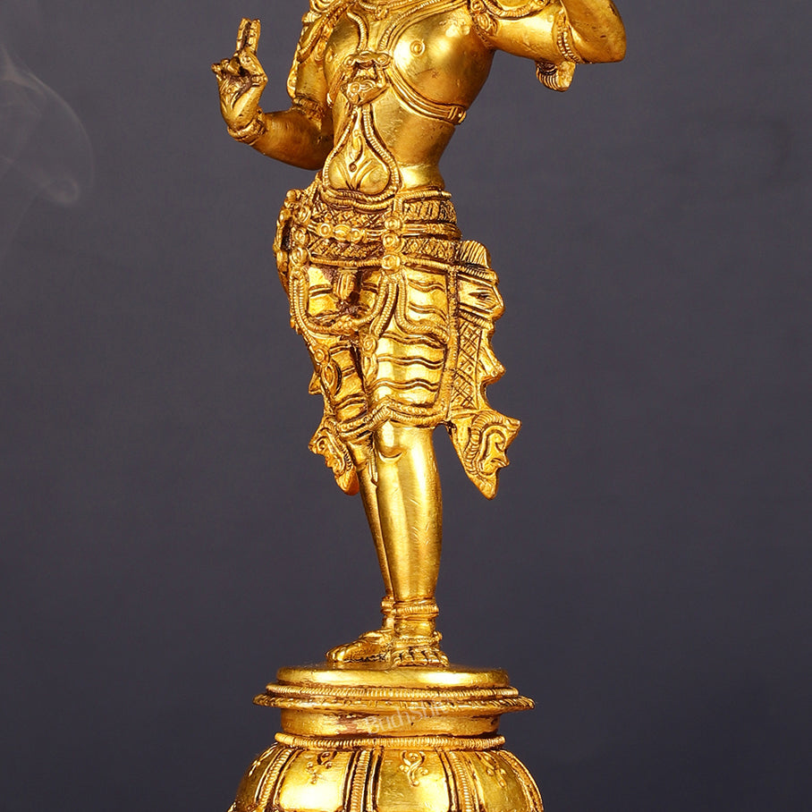 Unique Pure Brass Lord Rama Statue 11"