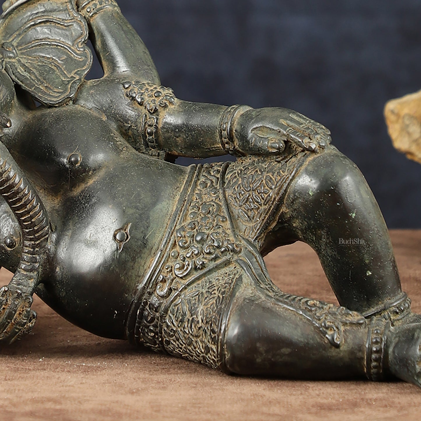 Indonesian Bronze Ganesha Sculpture | Lost Wax Casting 12" wide