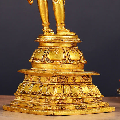 Unique Pure Brass Lord Rama Statue 11"