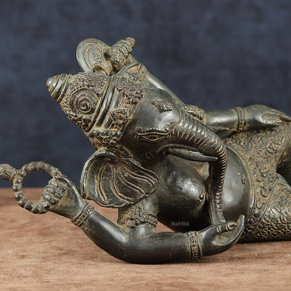 Indonesian Bronze Ganesha Sculpture | Lost Wax Casting 12" wide