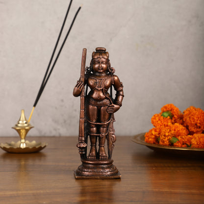 Pure Copper Udupi Krishna Idol | Height 6 inch | BudhShiv Brass Handicrafts