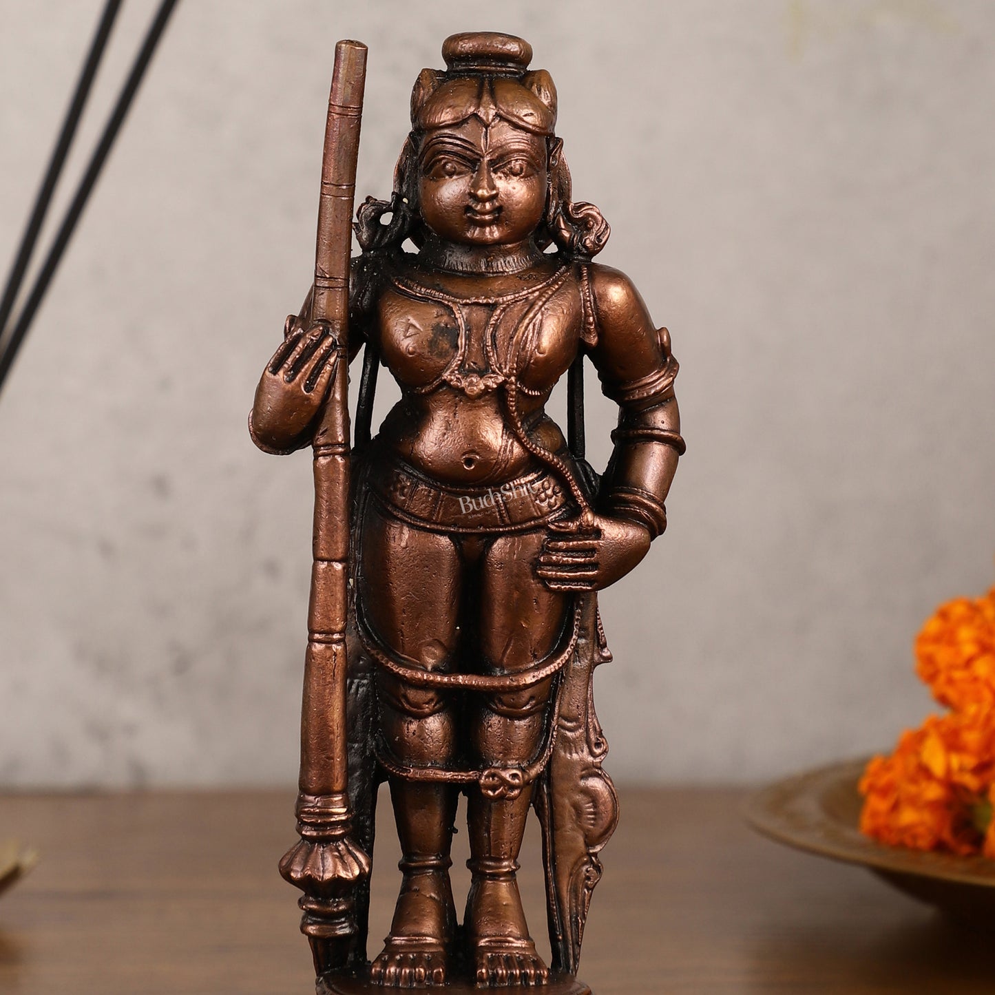 Pure Copper Udupi Krishna Idol | Height 6 inch | BudhShiv Brass Handicrafts