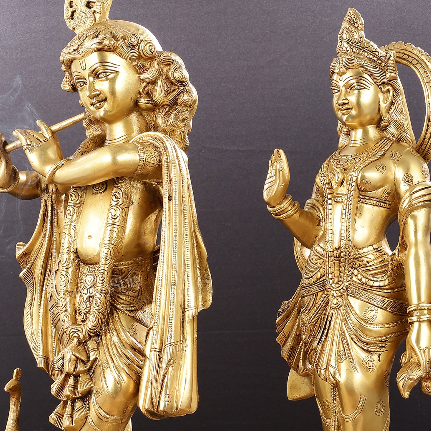 Pure Brass Radha Krishna idols 27 inch