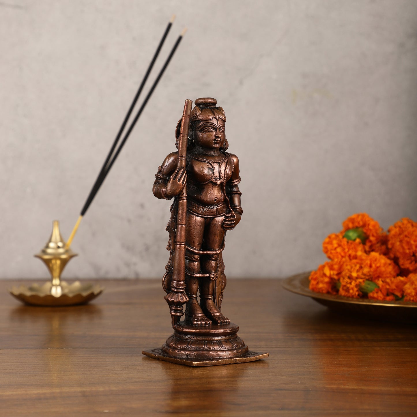 Pure Copper Udupi Krishna Idol | Height 6 inch | BudhShiv Brass Handicrafts