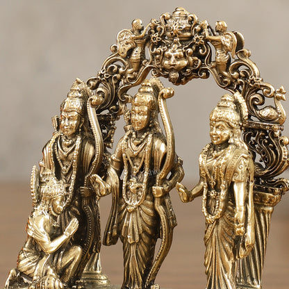 Pure Brass Small Ram Darbar Miniature Idol - 3 in Height