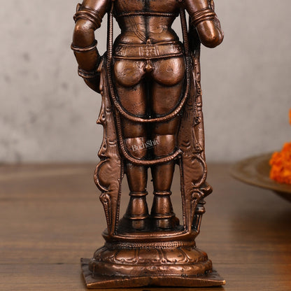 Pure Copper Udupi Krishna Idol | Height 6 inch | BudhShiv Brass Handicrafts