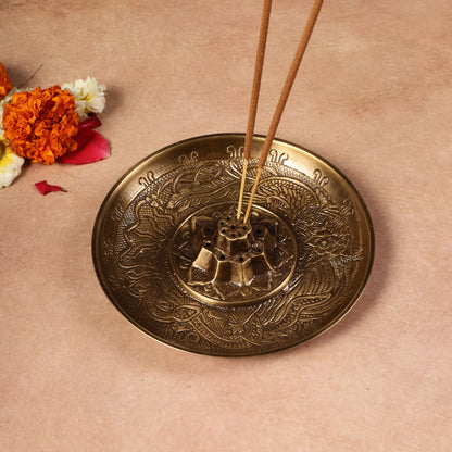 Pure Brass Incense Holder Agarbatti Stand 5"