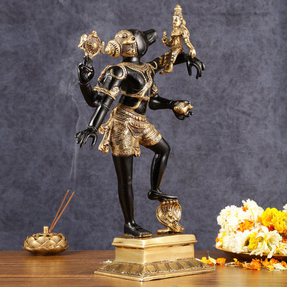 Varaha - Third Incarnation of Lord Vishnu Brass Idol | with bhooma Devi 17.5"