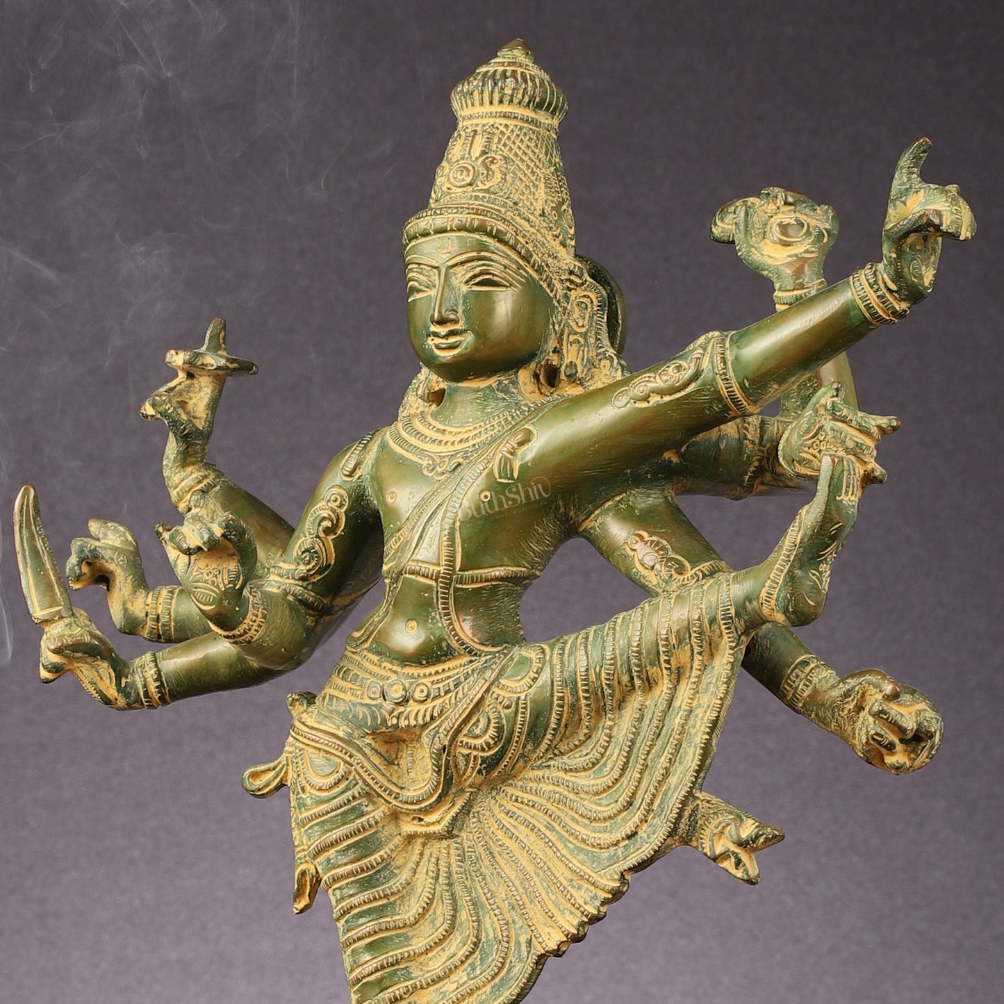 Pure Brass Dancing Vishnu avatar vamana 16 inch