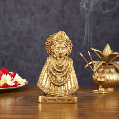 Pure Brass Khatu Shyam Idol - 6.5" Height