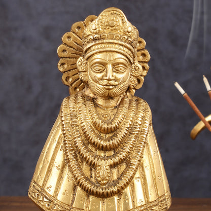 Pure Brass Khatu Shyam Idol - 6.5" Height