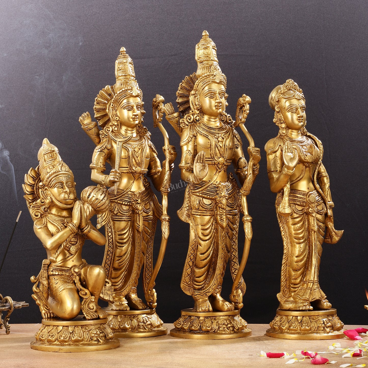 Superfine Brass Rama Darbar Idols Set - 20"