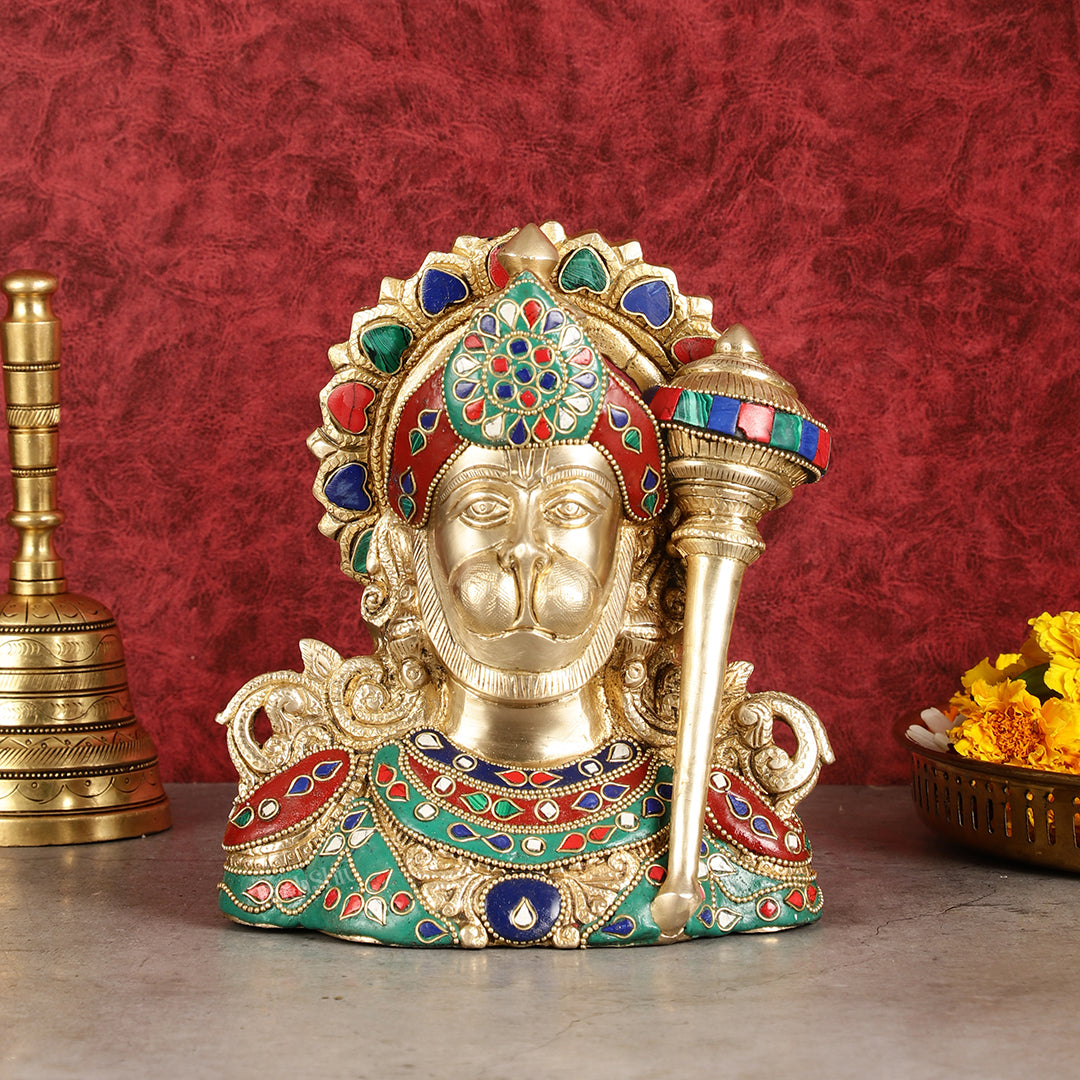 Superfine Brass Panchmukhi Hanuman Idol 3 inch