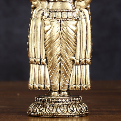 Pure Brass Superfine Tirupati Balaji Idol - Intricately Carved