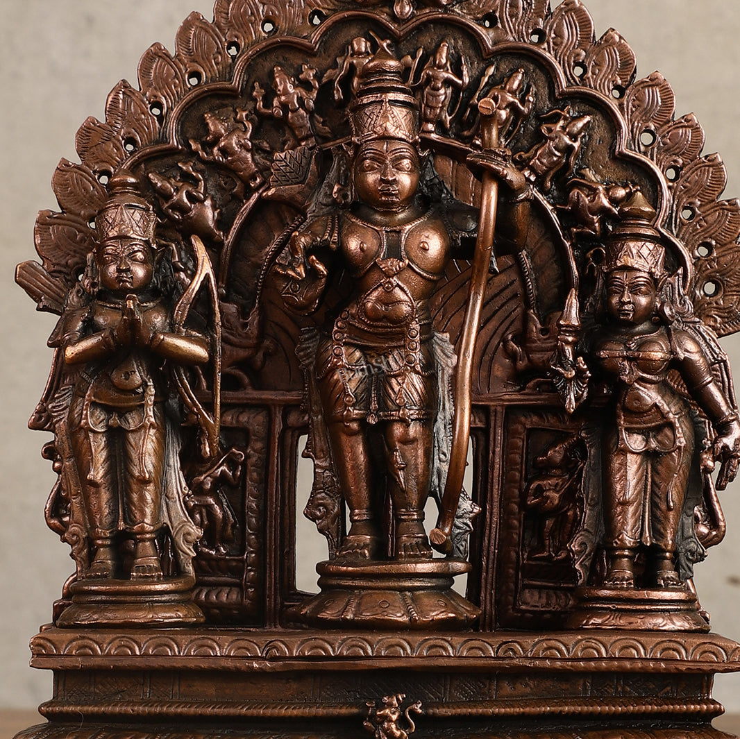 Pure Copper Ram Darbar Idol - 7 in Height