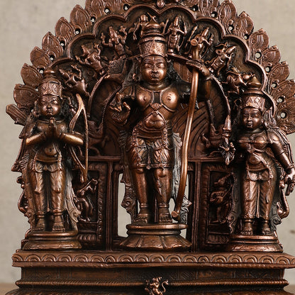 Pure Copper Ram Darbar Idol - 7 in Height