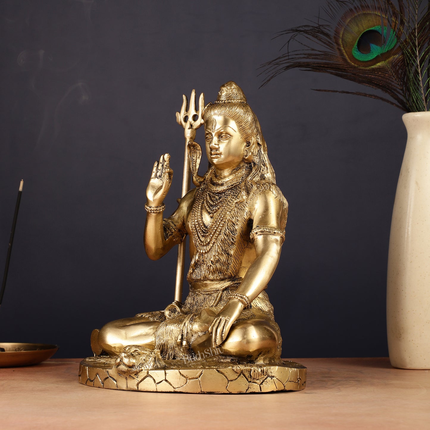 Brass Handcrafted Lord Shiva Statue | 10"