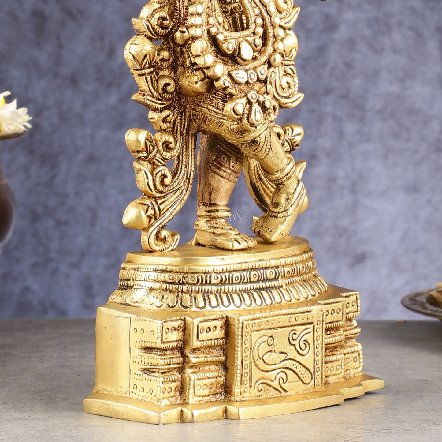 Brass Lord Krishna statue 13.5 inch
